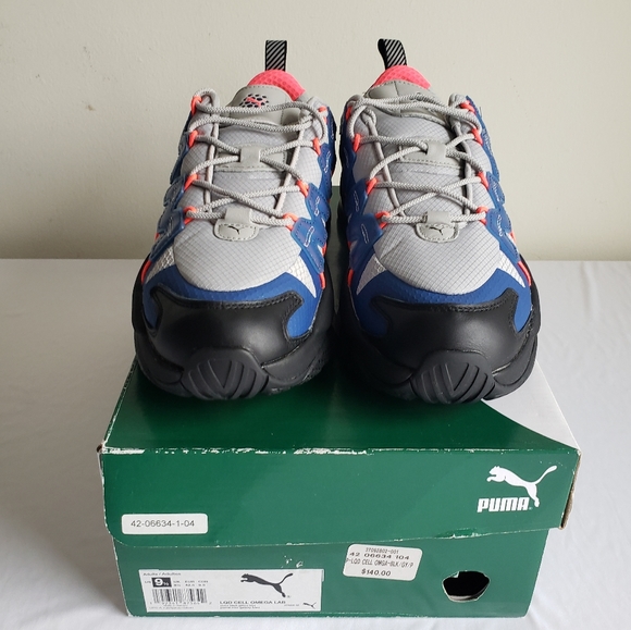 Mens Puma LQD Cell Omega Lab. Size 9.5. Blue/Gray. Walking/hiking sneakers. - Picture 2 of 7